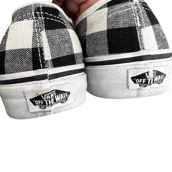 Vans Womens Checkerboard Sneakers Black White 6.5 Skate SK-8 Low Top Old Skol - Picture 6 of 8